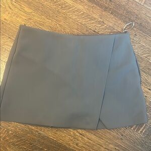 Gray Mini Skirt